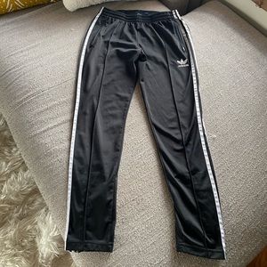 Women’s black adidas trackpants